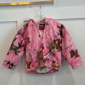 Kids BERNE Pink Camo Jacket